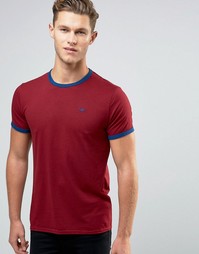 Футболка зауженного кроя Hollister Ringer - Красный