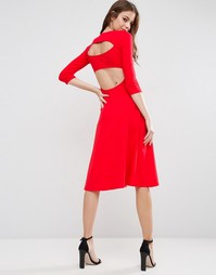 Приталенное платье миди ASOS - Красный