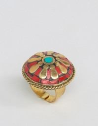 Кольцо с мозаикой в виде цветка Glamorous - Мульти