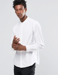Рубашка зауженного кроя с воротником на пуговицах Celio - Белый