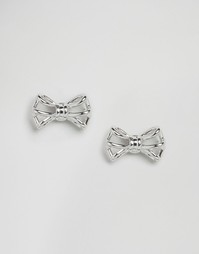 Серьги-гвоздики с геометрическим дизайном Ted Baker - Серебряный