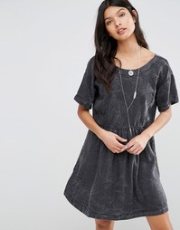 Свободное платье с мраморным эффектом Pepe Jeans Lorette - 999 черный