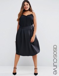 Юбка миди для выпускного ASOS Curve - Черный