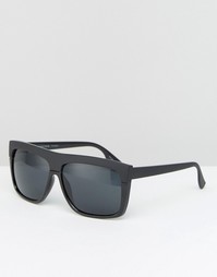 Солнцезащитные очки в черной оправе Pieces - Черный
