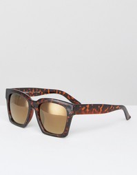 Черепаховые солнцезащитные очки с плоским верхом AJ Morgan