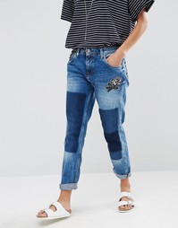 Джинсы бойфренда Pepe Jeans Vagabond Emb - 000 деним