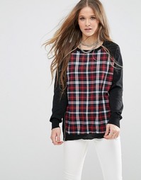 Джемпер QED London - Red knit check