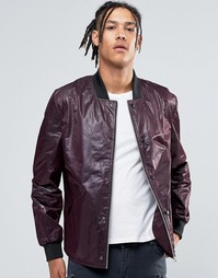 Легкая фактурная куртка‑пилот бордового цвета ASOS - Burgundy