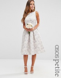 Жаккардовое платье миди для выпускного ASOS PETITE WEDDING - Мульти
