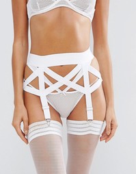 Ультраэластичный пояс для чулок ASOS - Белый