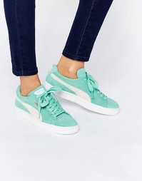 Классические замшевые кроссовки Puma - Зеленый