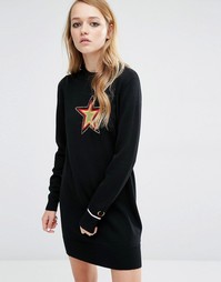 Трикотажное платье из мериносовой шерсти со звездой Fred Perry Bella F