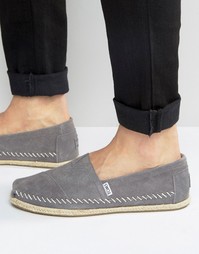 Классические замшевые эспадрильи Toms - Серый