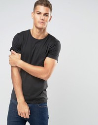 Футболка с круглым вырезом и карманом Jack and Jones - Черный