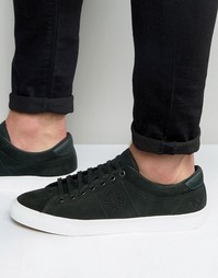 Замшевые кроссовки Fred Perry Underspin - Зеленый