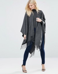 Кейп с бахромой Glamorous - Угольный