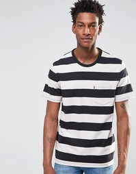 Футболка в черно-белую полоску с карманом Levis Sunset Levis®