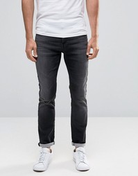 Серые эластичные джинсы скинни Selected Homme - Черный