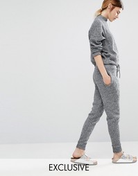 Stitch &amp; Pieces Knitted Joggers - Серый меланж