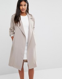 Supertrash Jasa Belt Detail Trench Jacket - Бежевый