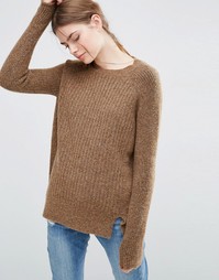 Джемпер из смешанной шерсти ASOS - Dark oatmeal