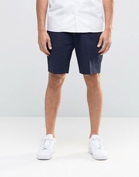 Темно-синие суперзауженные шорты из ткани сирсакер ASOS - Темно-синий
