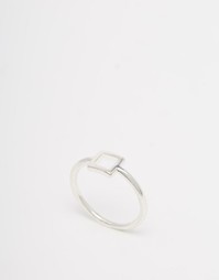Посеребренное кольцо с квадратом Pilgrim - Серебряное покрытие