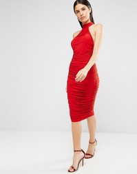 Облегающее платье миди AX Paris - Красный