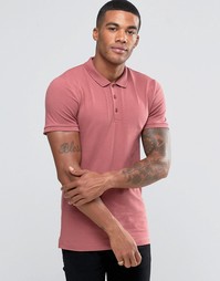 Красное трикотажное поло ASOS - Выбеленный красный
