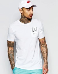 Белая футболка Nike Nk Court 836064-100 - Белый