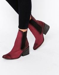 Полусапожки челси на каблуке Free People Benson - Burgundy