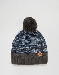Черная шапка-бини с помпоном The North Face Ski Tuke - Синий