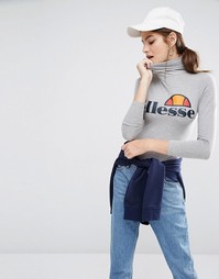 Боди с высоким воротом и длинными рукавами Ellesse - Серый