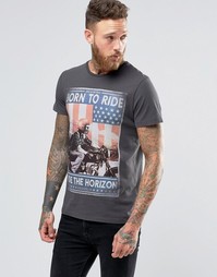 Футболка Wrangler Born to Ride - Призрак