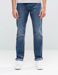 Классические джинсы из тертого денима United Colors of Benetton