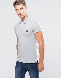 Приталенная футболка-поло из ткани пике United Colors of Benetton