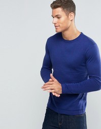 Джемпер с круглым вырезом United Colors of Benetton - Синий 538