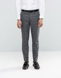 Шерстяные брюки в клетку Feraud Heritage Premium - Серый