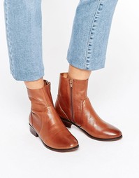 Светло-коричневые кожаные ботильоны ALDO Elia - Camel leather