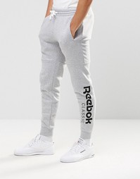 Серые джоггеры с большим логотипом Reebok AY0786 - Серый