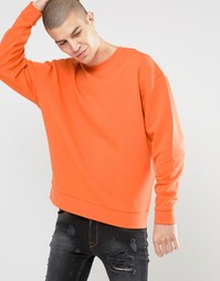 ASOS Oversized Sweatshirt In Orange - Viz