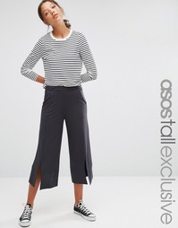 Юбка-шорты с разрезами спереди ASOS TALL - Темно-синий