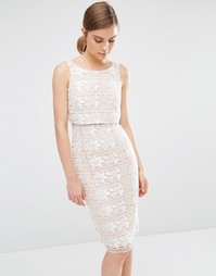 Кружевное цельнокройное платье Coast Cerelia - Neutral
