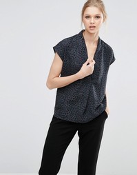 Y.A.S Leopard Top - Ab12 1col aop