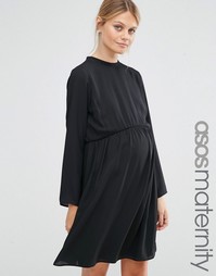 Платье-трапеция для беременных ASOS Maternity - Черный