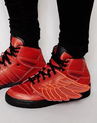 Баскетбольные кроссовки Adidas X Jeremy Scott Wings - Красный