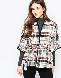 Куртка в клетку Wal G - Кремовый
