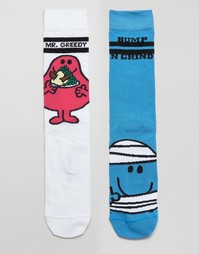 2 пары носков ASOS Mr Men - Мульти