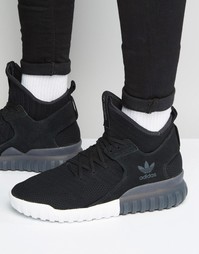 Черные кроссовки adidas Originals Tubular X Primeknit S80128 - Черный