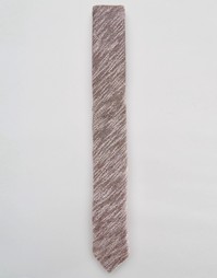 Галстук из бордового меланжа ASOS - Burgundy